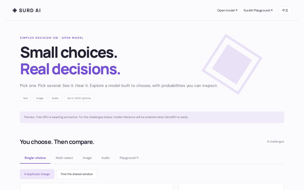 Preview of Simplex Decision Playground