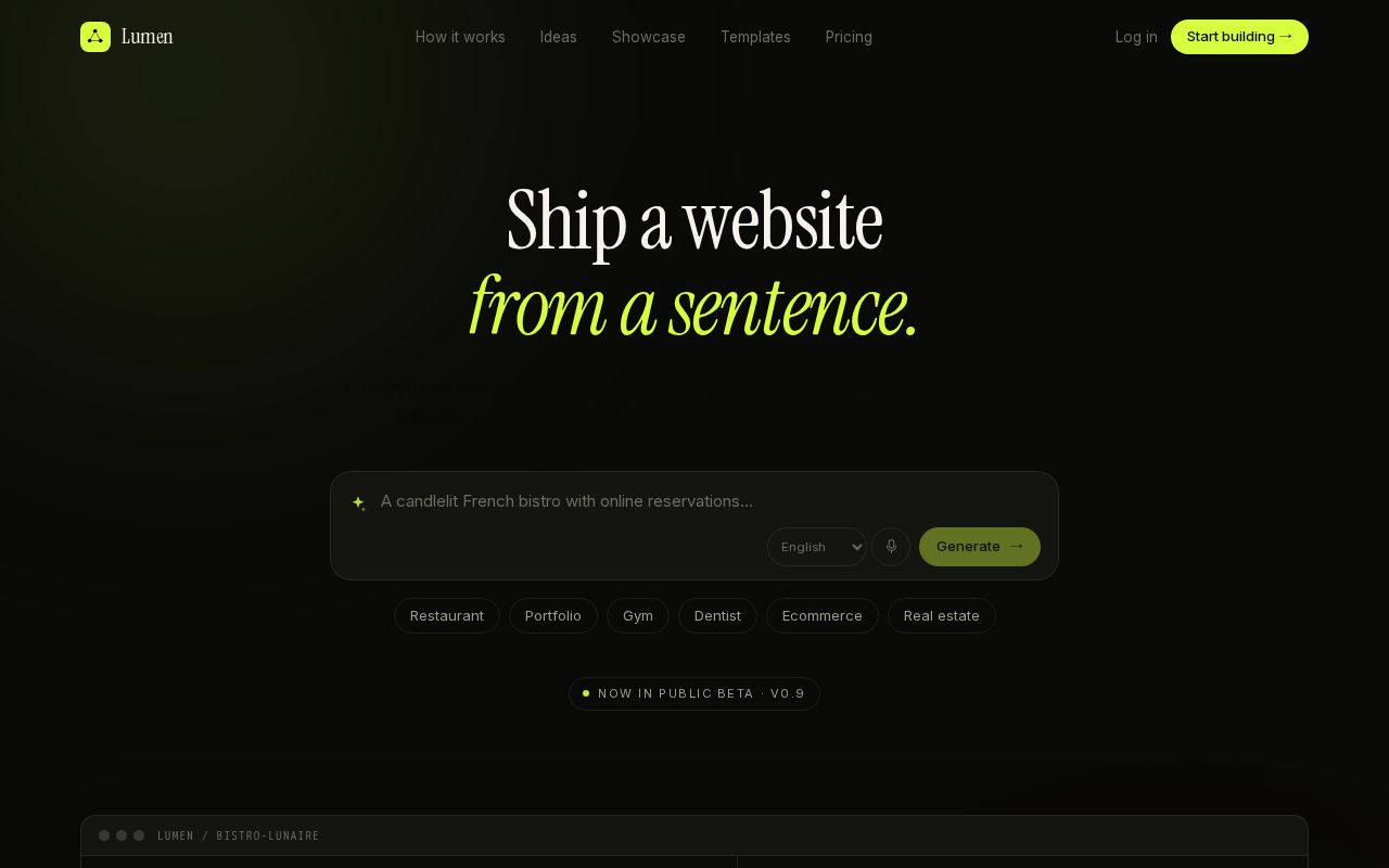 Preview of Website Builder Saas