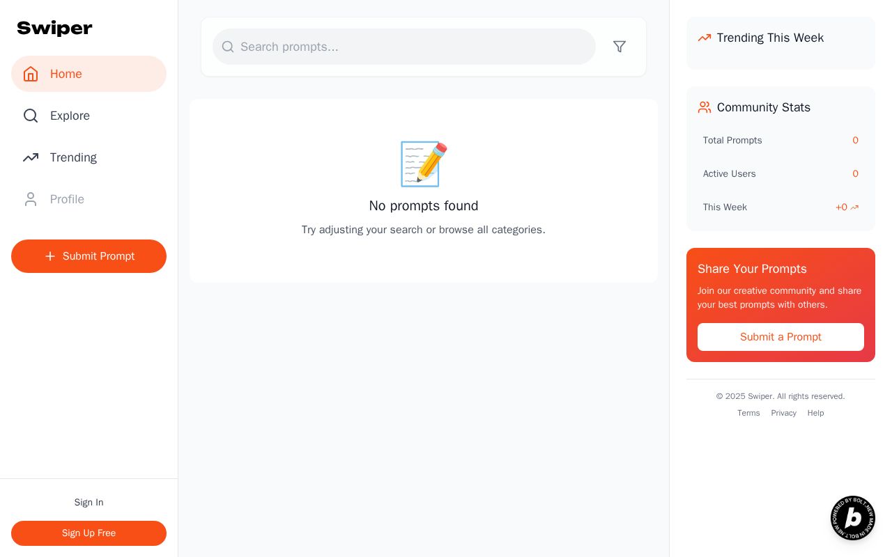 Preview of Swiper - Social Platform for Vibe Marketers & Vibe Designers