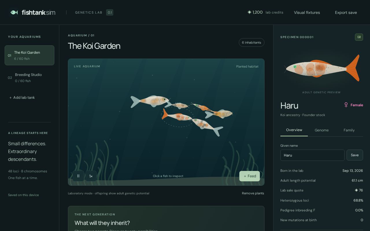 Preview of Fishtank Sim