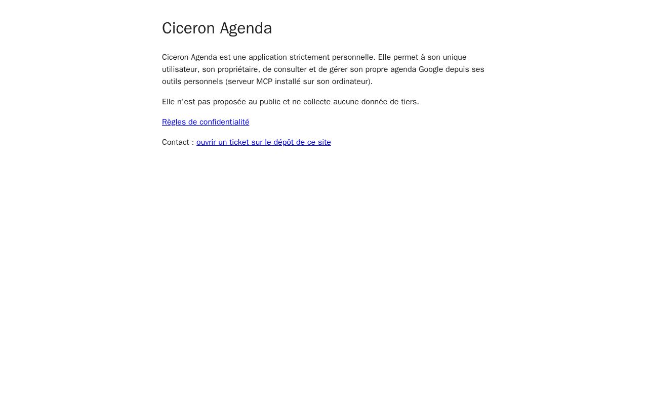 Preview of Ciceron Agenda