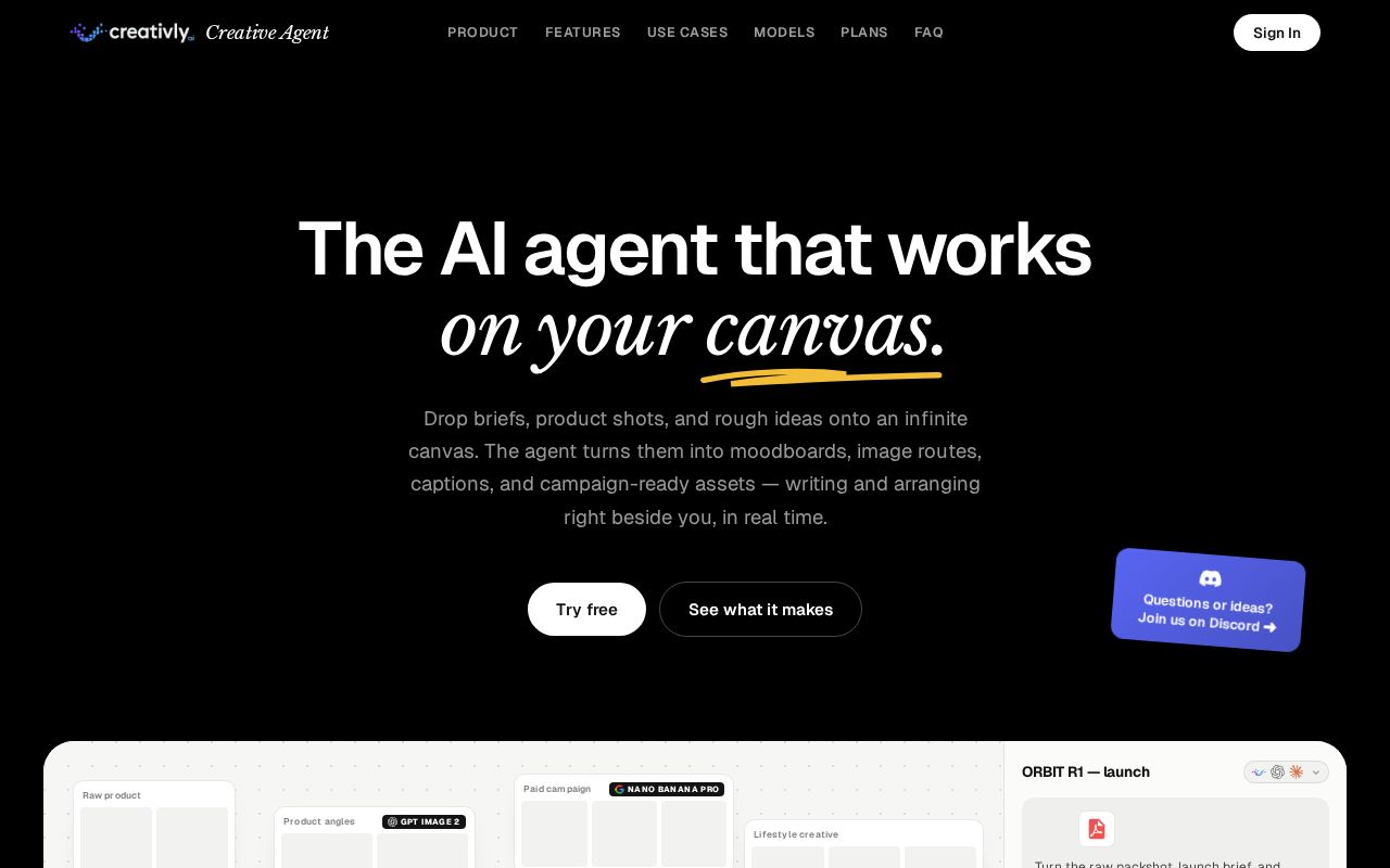 Preview of Creativly Agent
