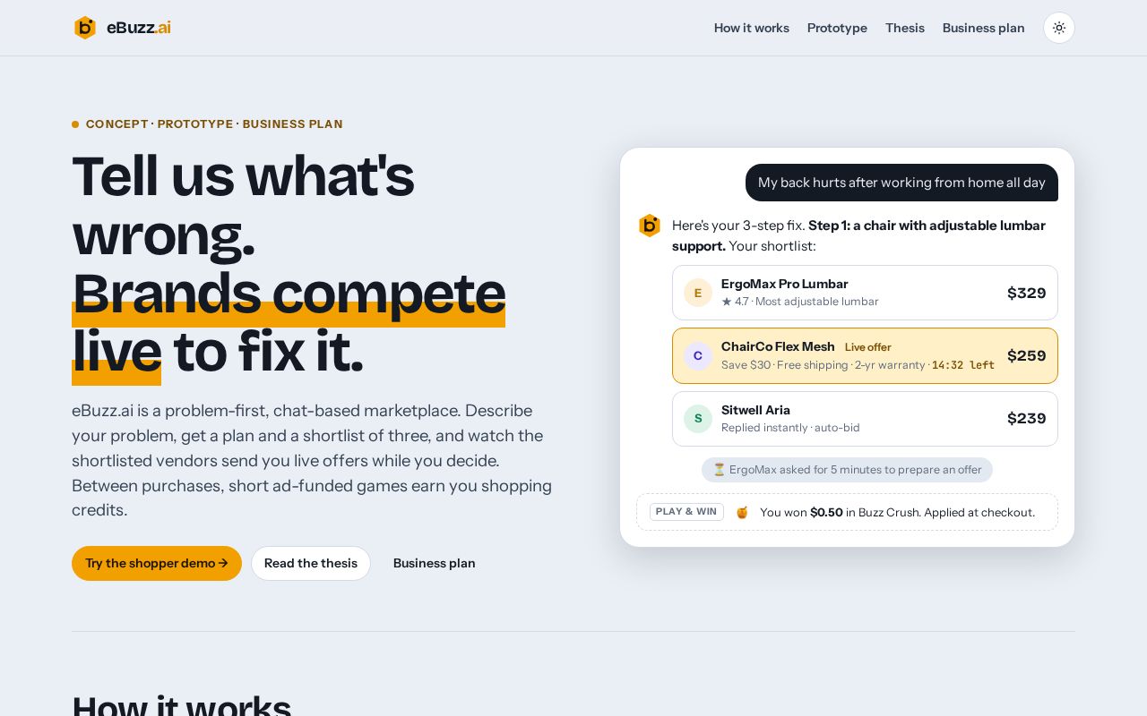 Preview of Ebuzz Demo