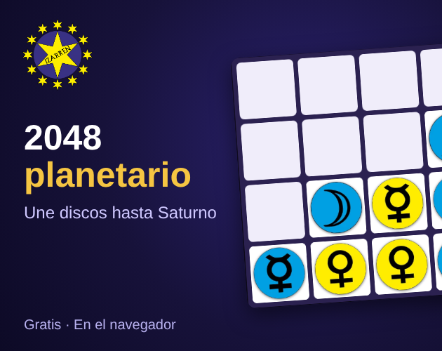Preview of 2048 planetario