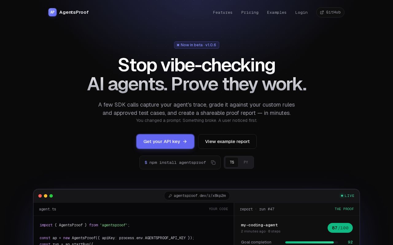 Preview of AgentsProof