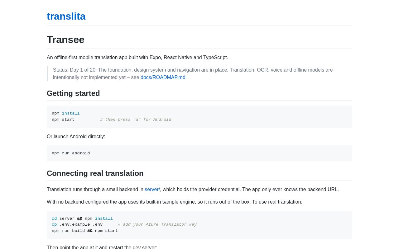 Preview of Translita