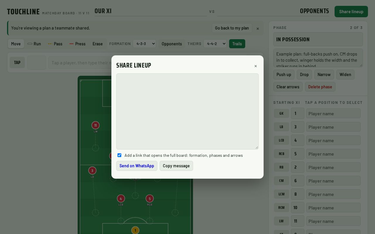 Preview of Touchline Tactics