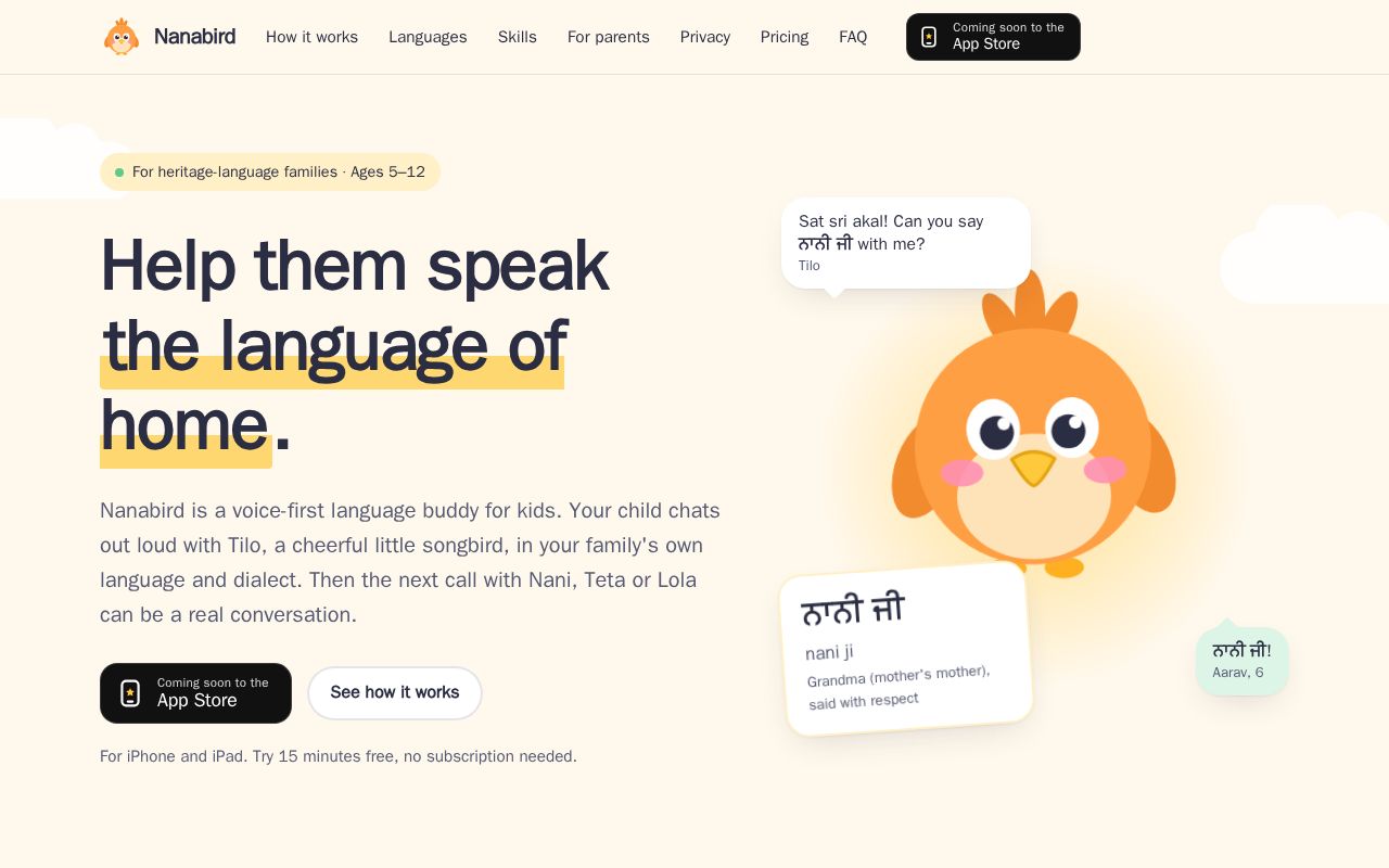 Preview of Nanabird