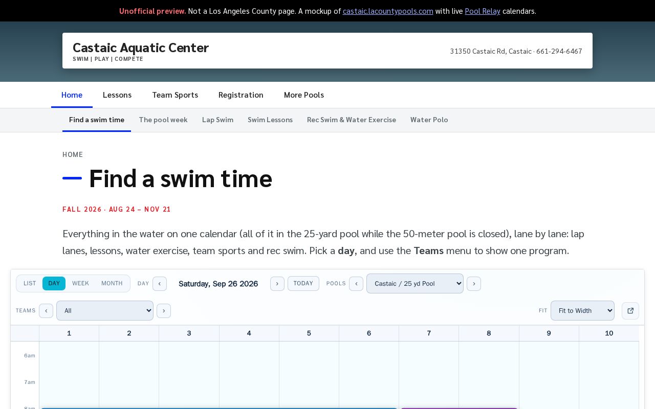 Preview of Pool Castaic
