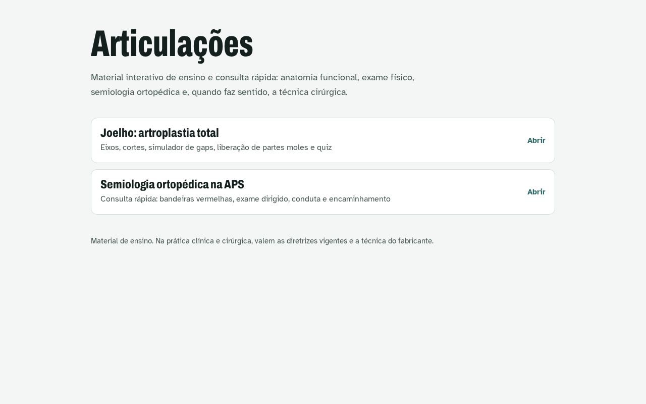 Preview of Articulações: material de ensino