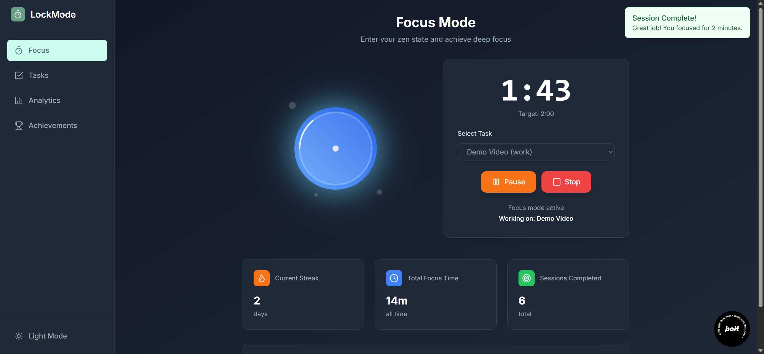 Preview of LockMode Zen - Productivity App of the Zen