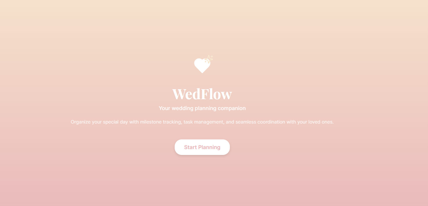 Preview of WedFlow - Better Wedding Planning