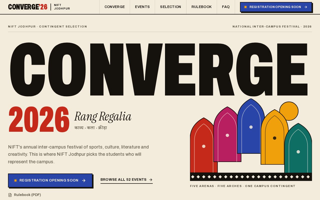 Preview of NIFT CONVERGE