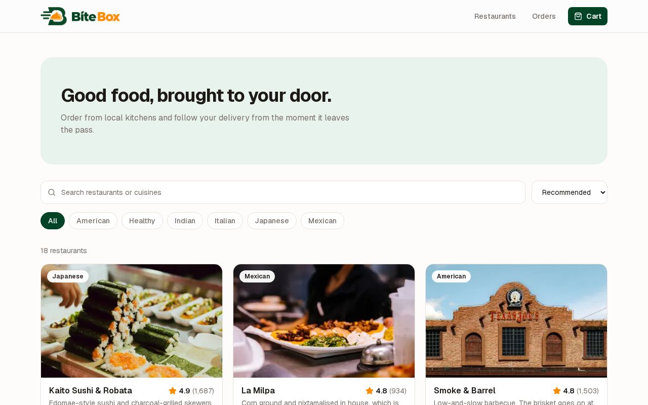 Preview of Food Delivery