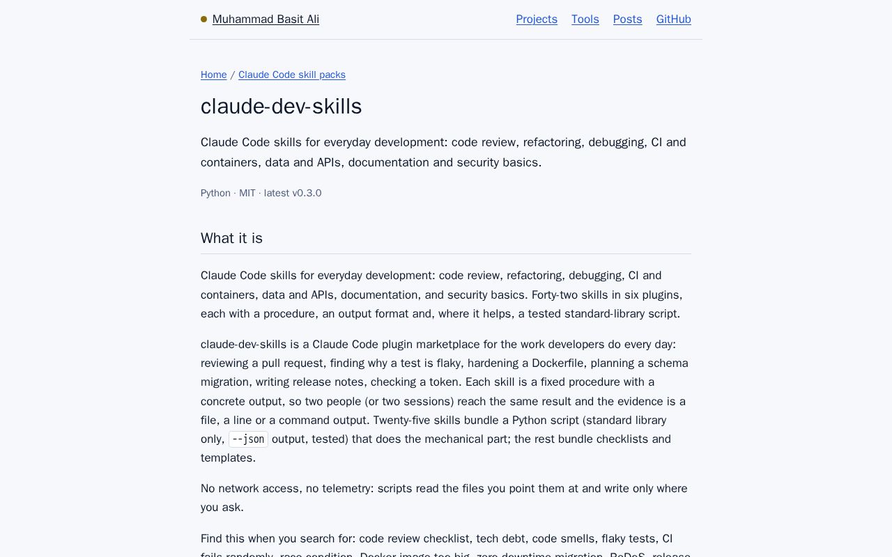 Preview of Claude Dev Skills