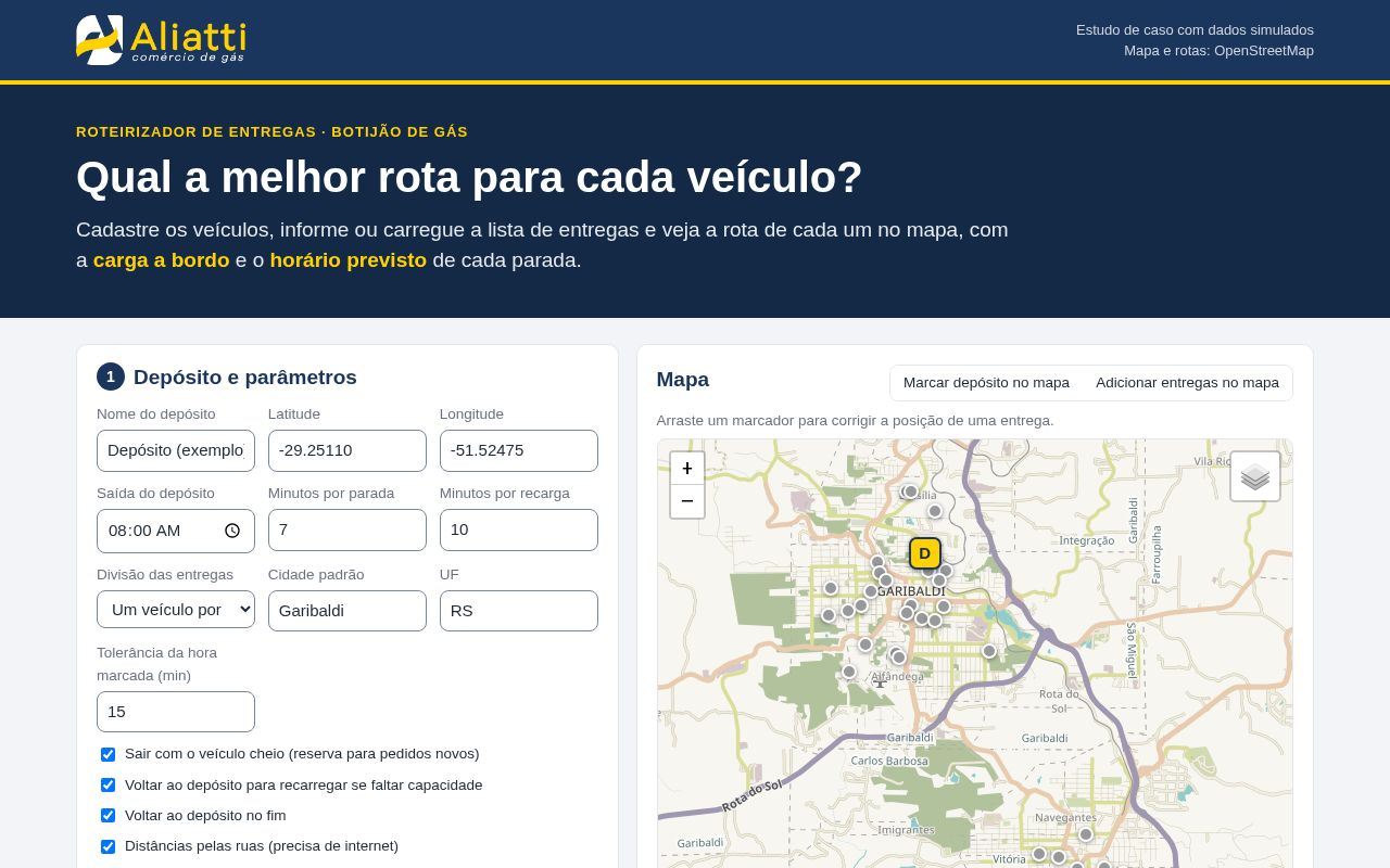 Preview of Roteirizador Entregas Glp