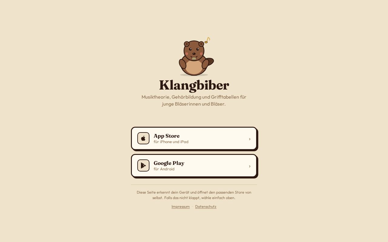 Preview of Klangbiber App Download Link