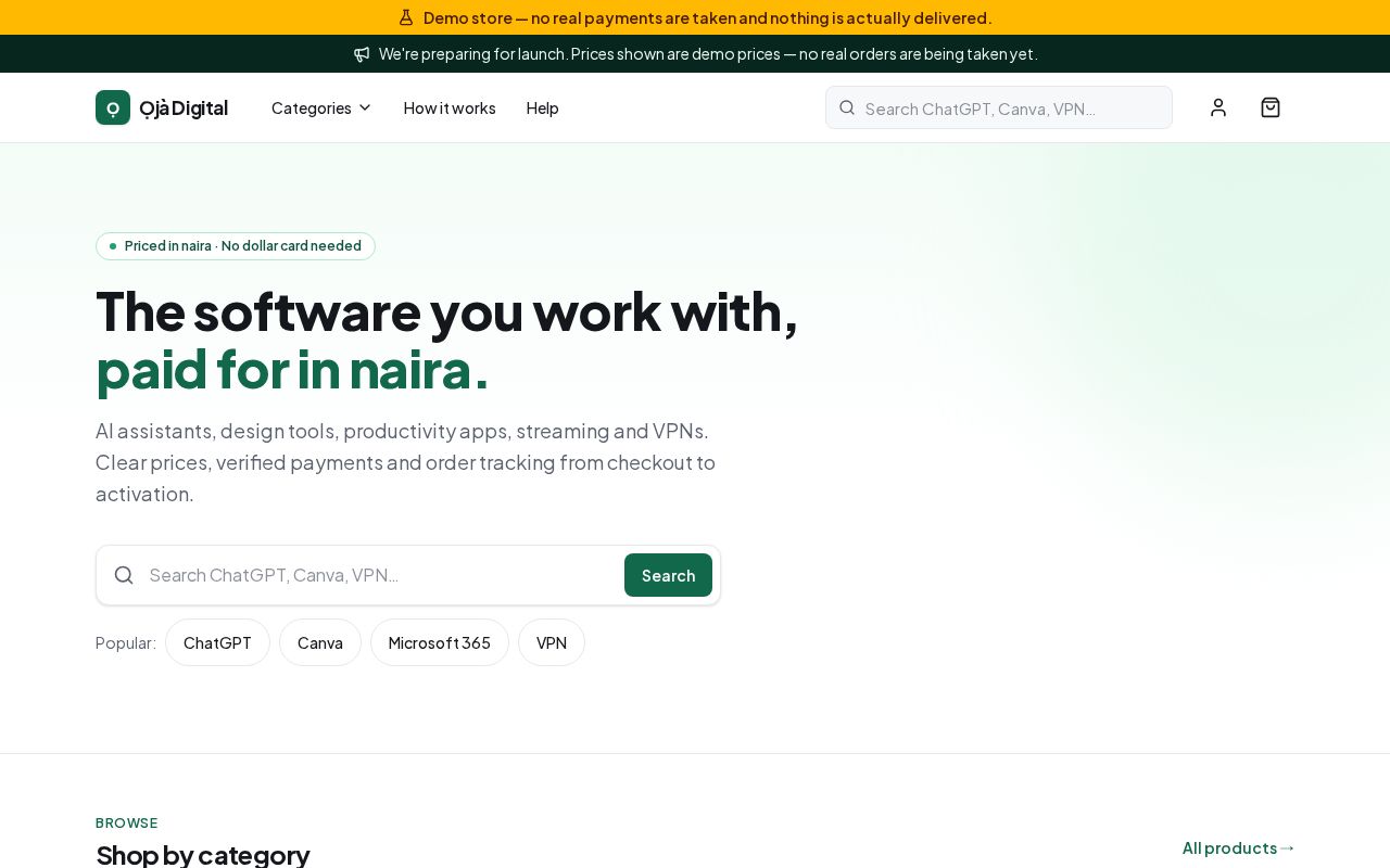 Preview of Oja Digital