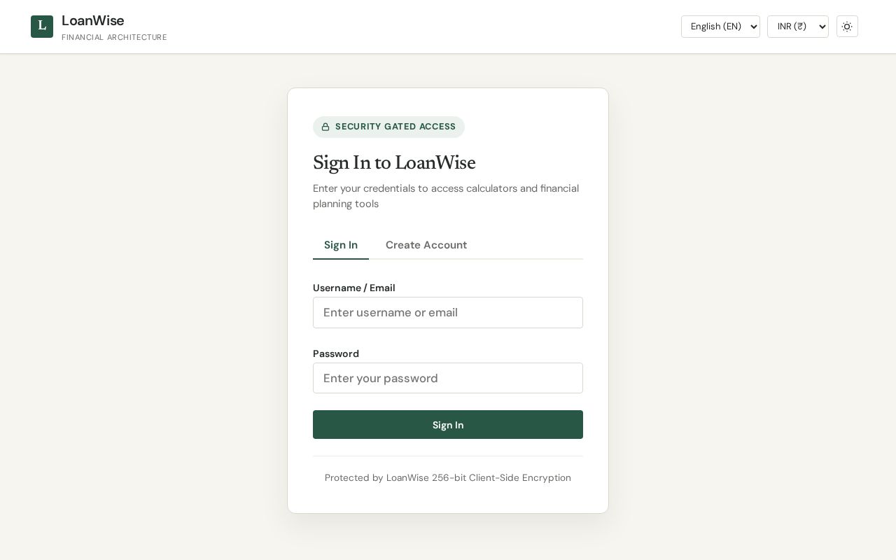 Preview of LoanWise