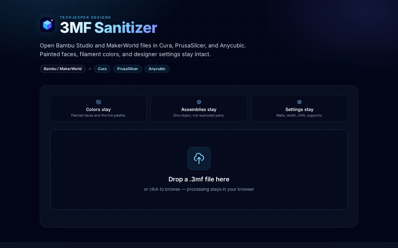 Preview of 3MFSanitizer