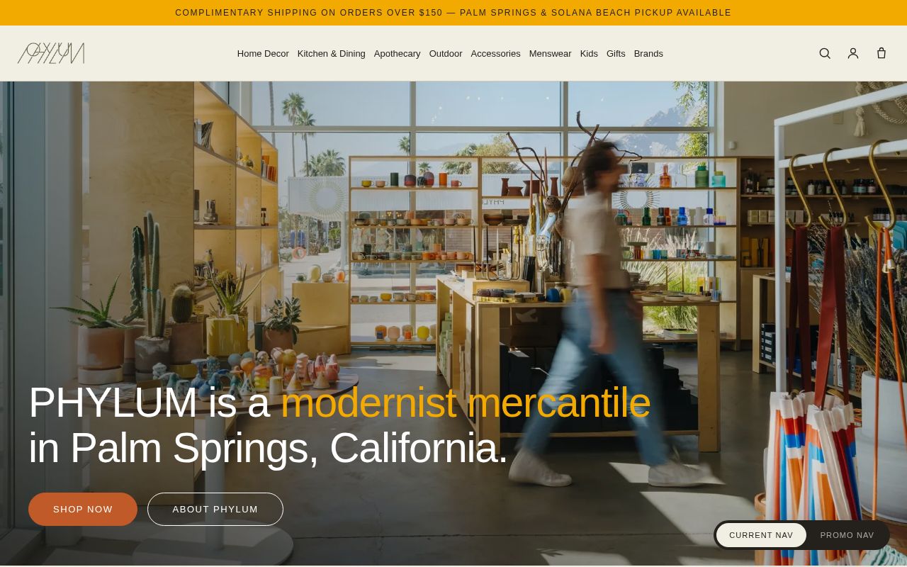 Preview of PHYLUM navigation prototype — mobile-responsive static site
