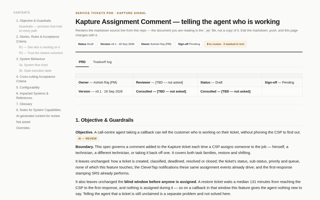 Preview of Kapture Assignment Comment