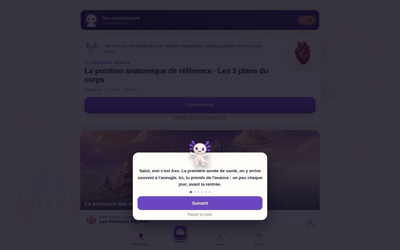 Preview of App Univers Medeos (Parcours P1 + Arène) — deploy statique Vercel