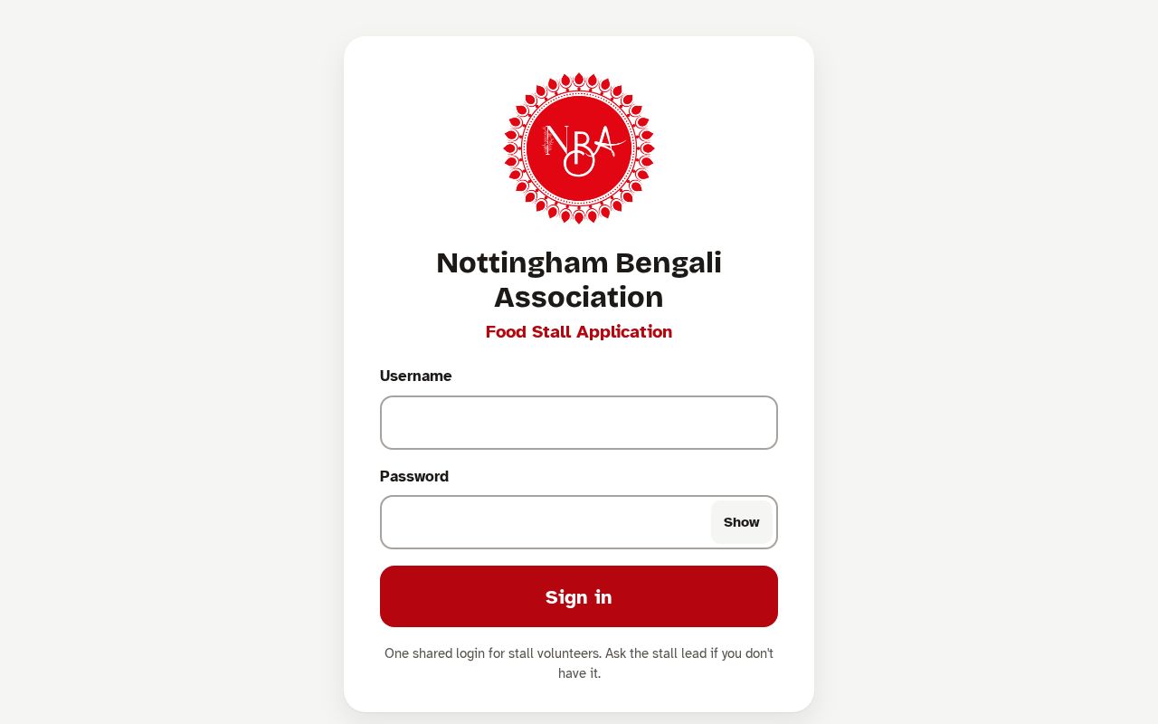 Preview of Nba Food Stall App