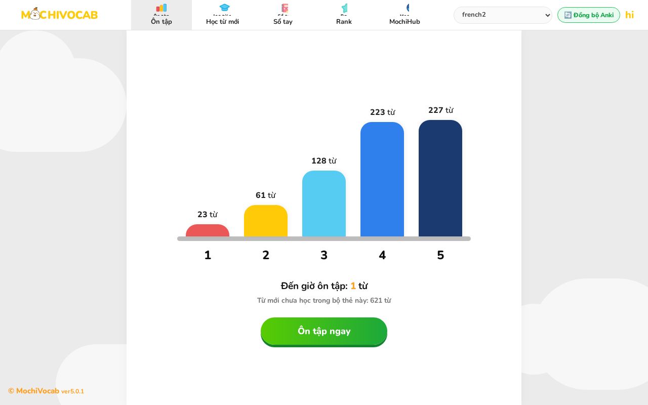 Preview of Mochi French Anki Web