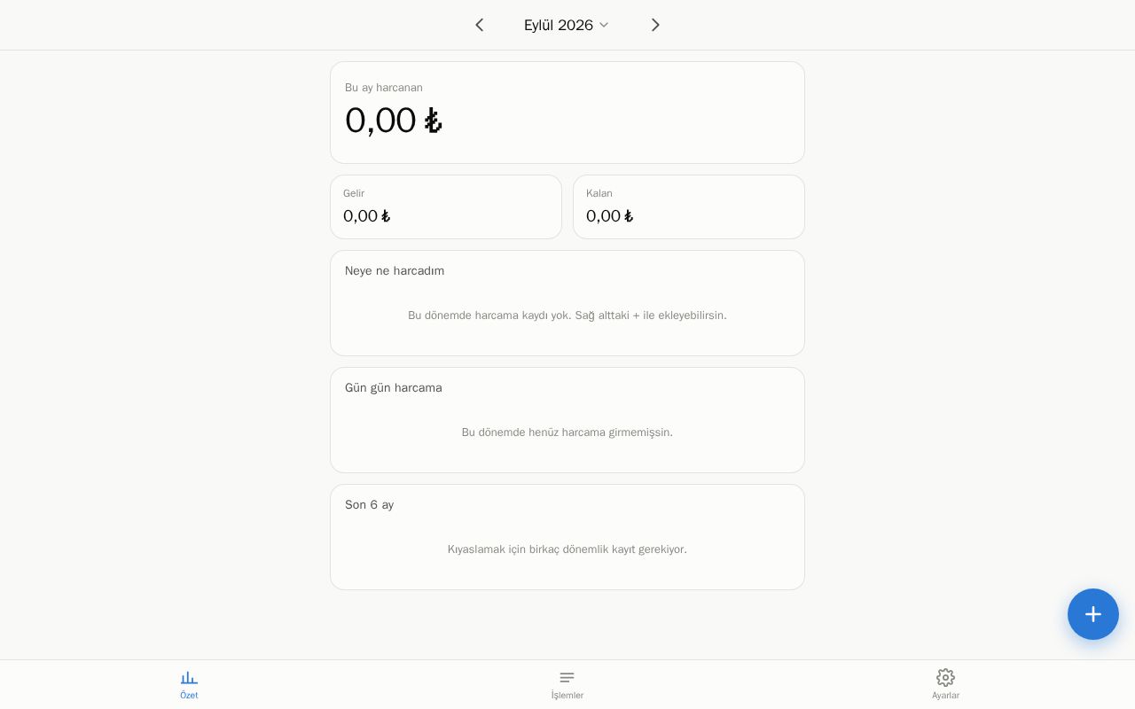 Preview of Harcama Takip Sistemi Demo