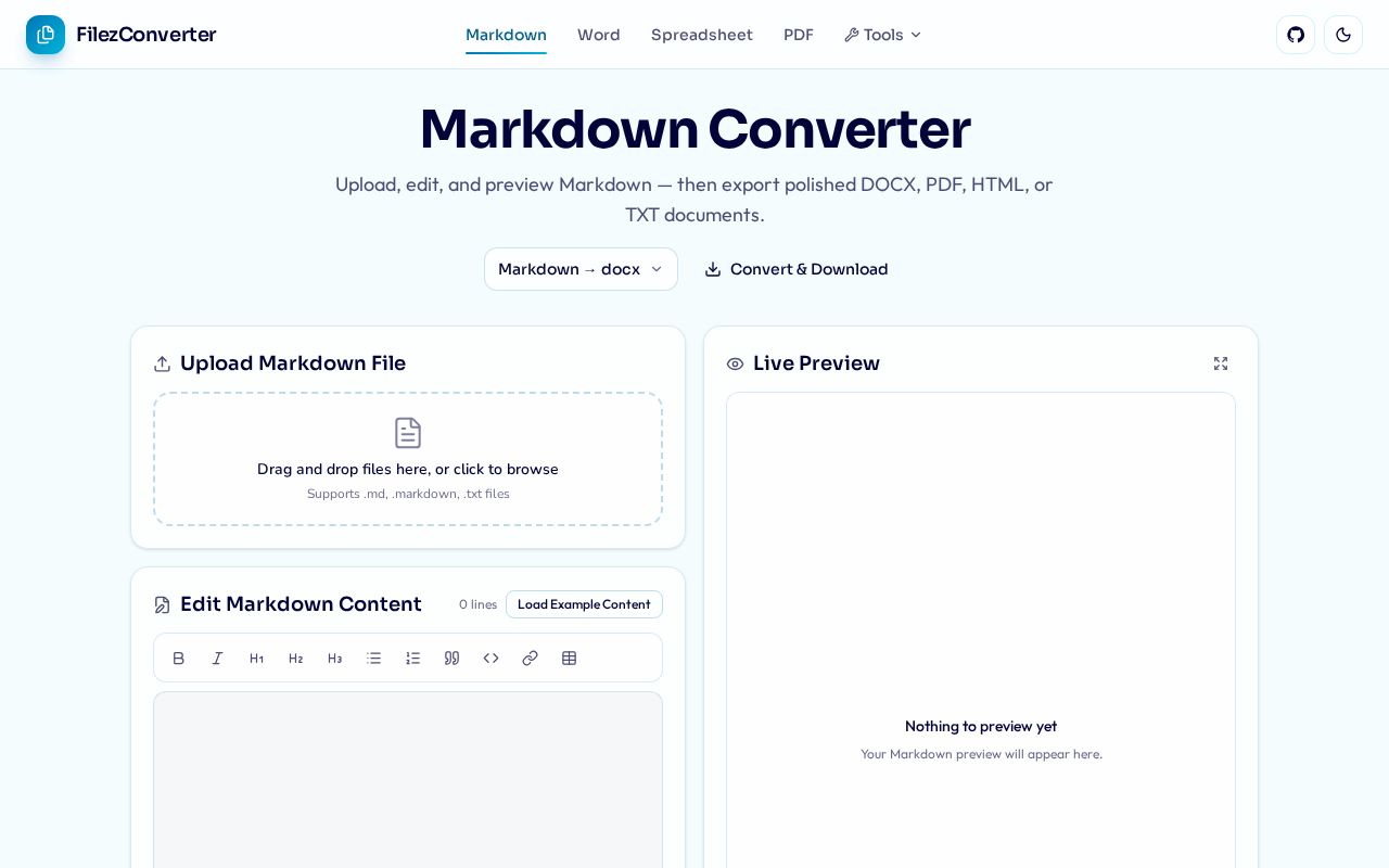 Preview of FileZConverter