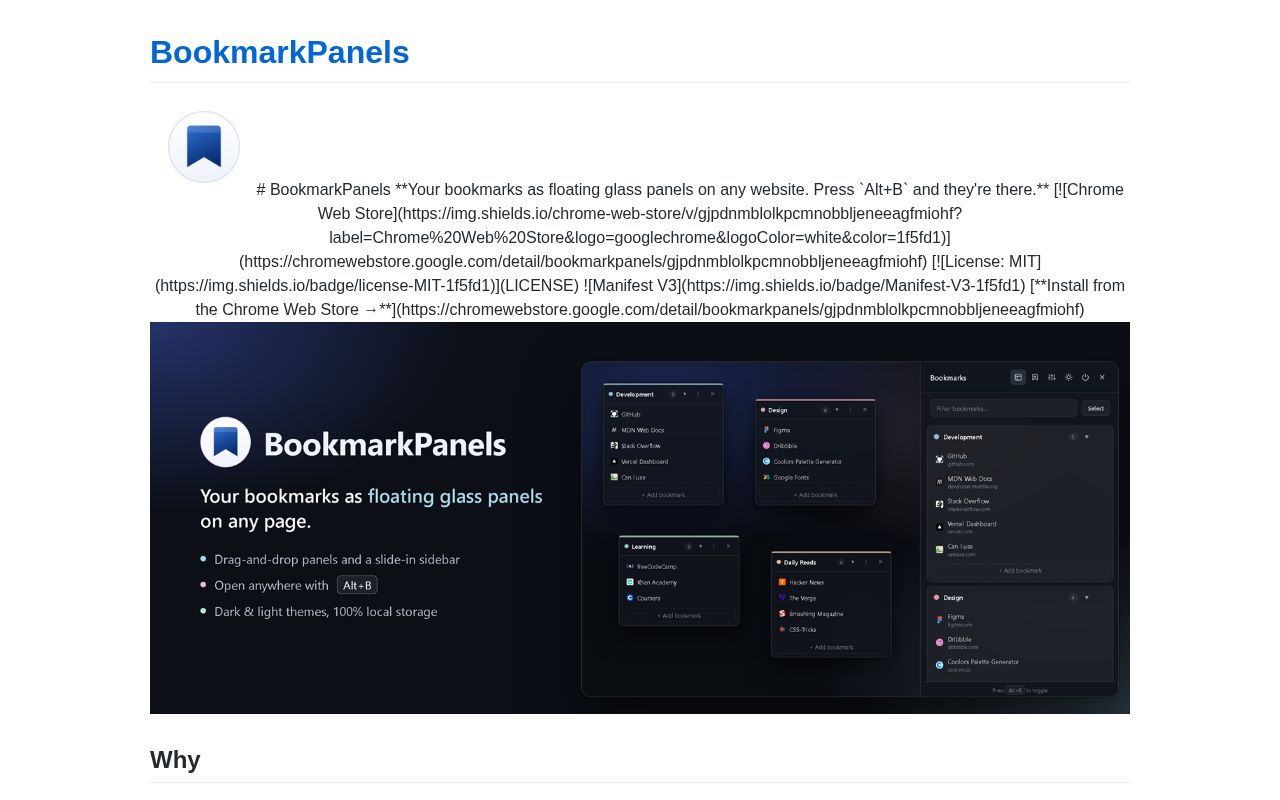 Preview of BookmarkPanels