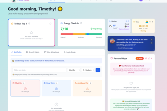 Preview of BinJuice - Personal Producitivty Dashboards