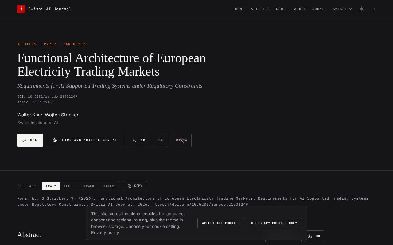 Preview of European Electricity Trading Markets
