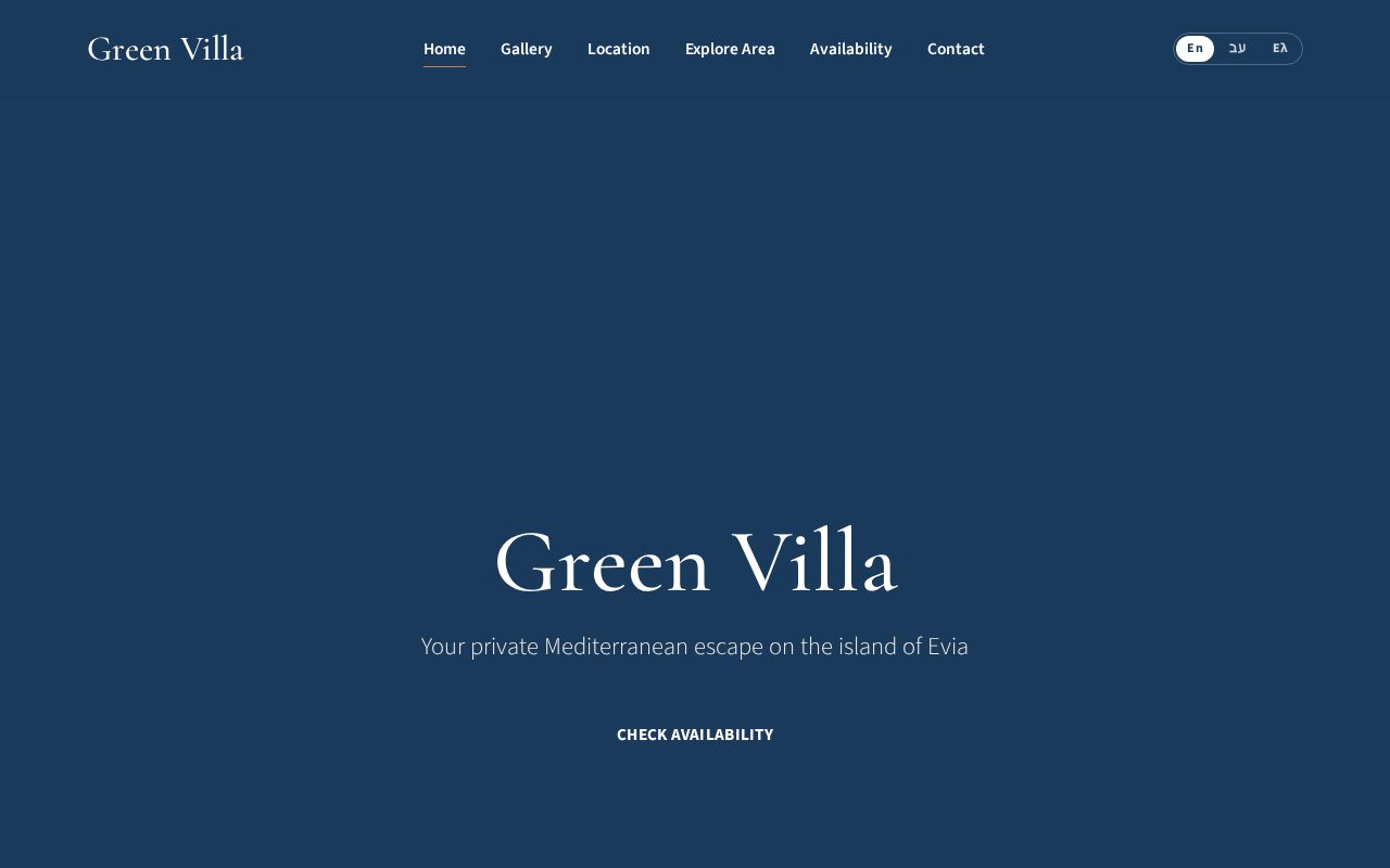Preview of Greenberg Villa Website