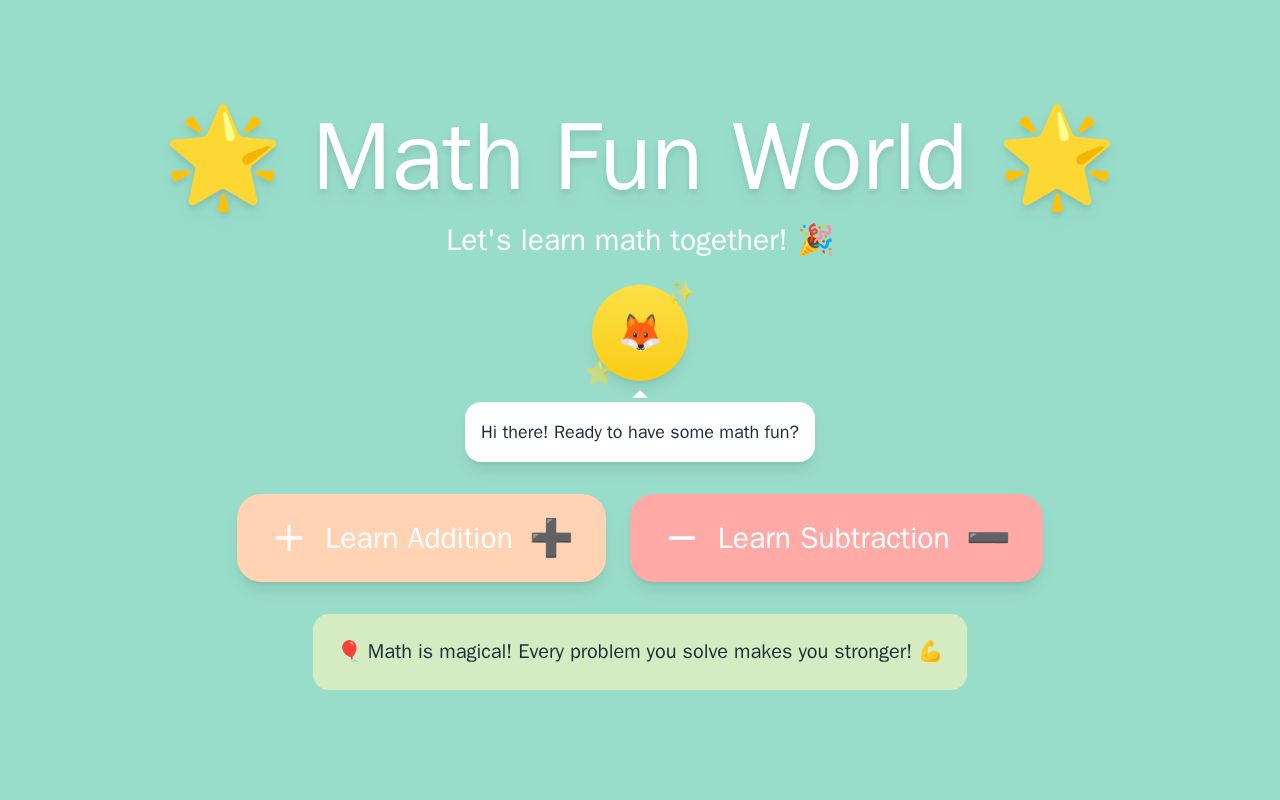 Preview of Math Fun World