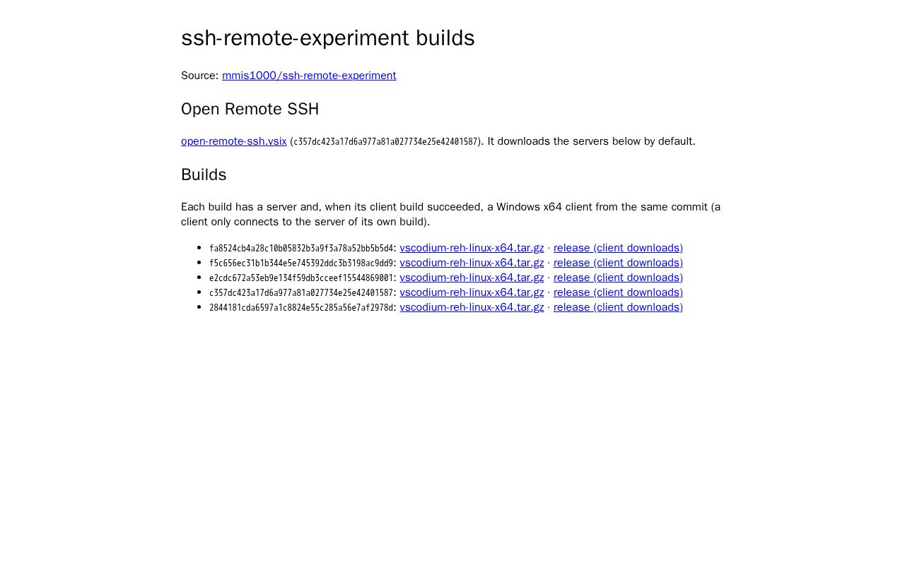 Preview of Ssh Remote Experiment