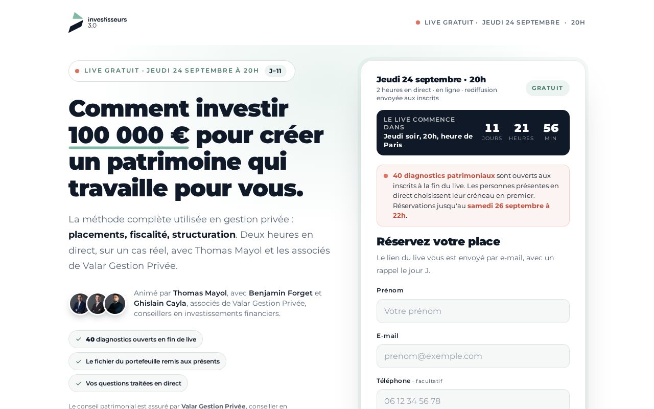 Preview of Live Investisseurs30