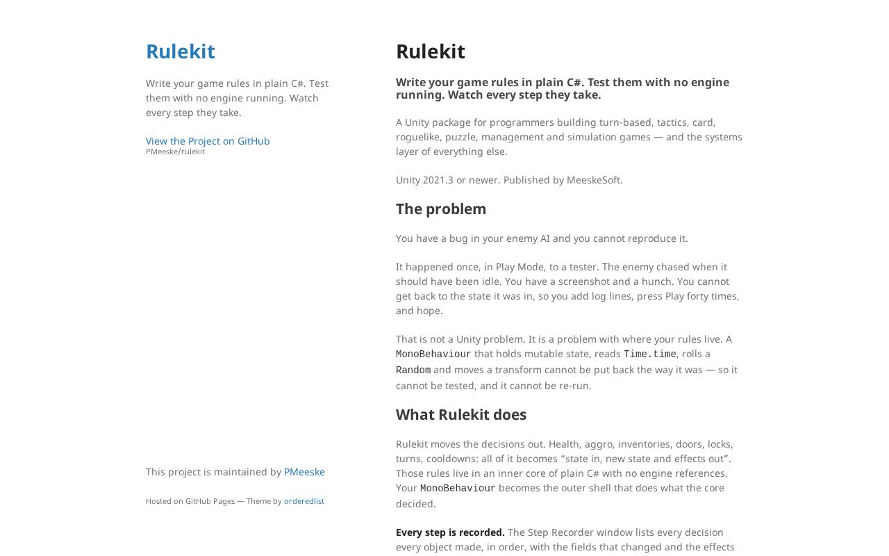 Preview of Rulekit