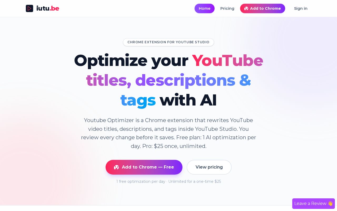 Preview of Iutube Claude Plugin