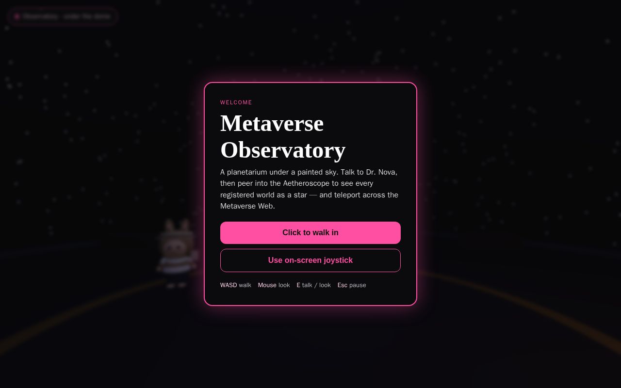 Preview of Metaverse Observatory