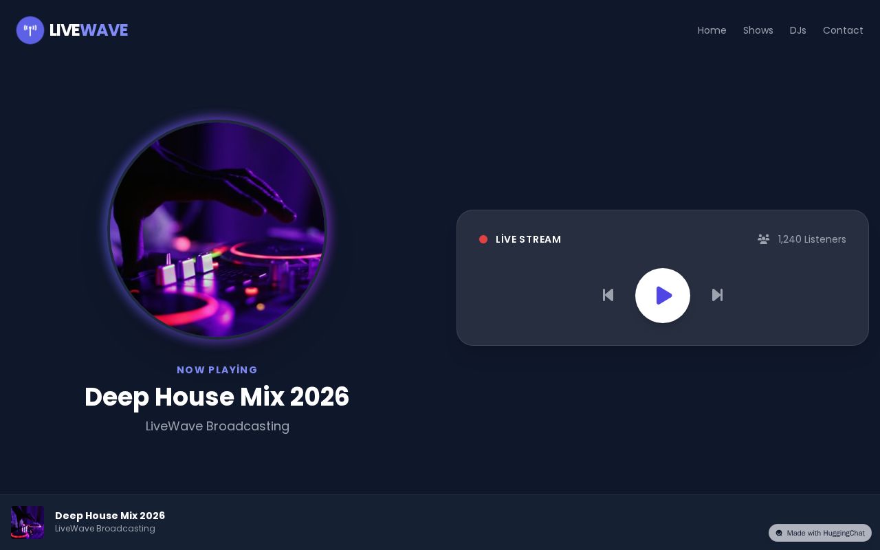 Preview of Modern Online Radio Station