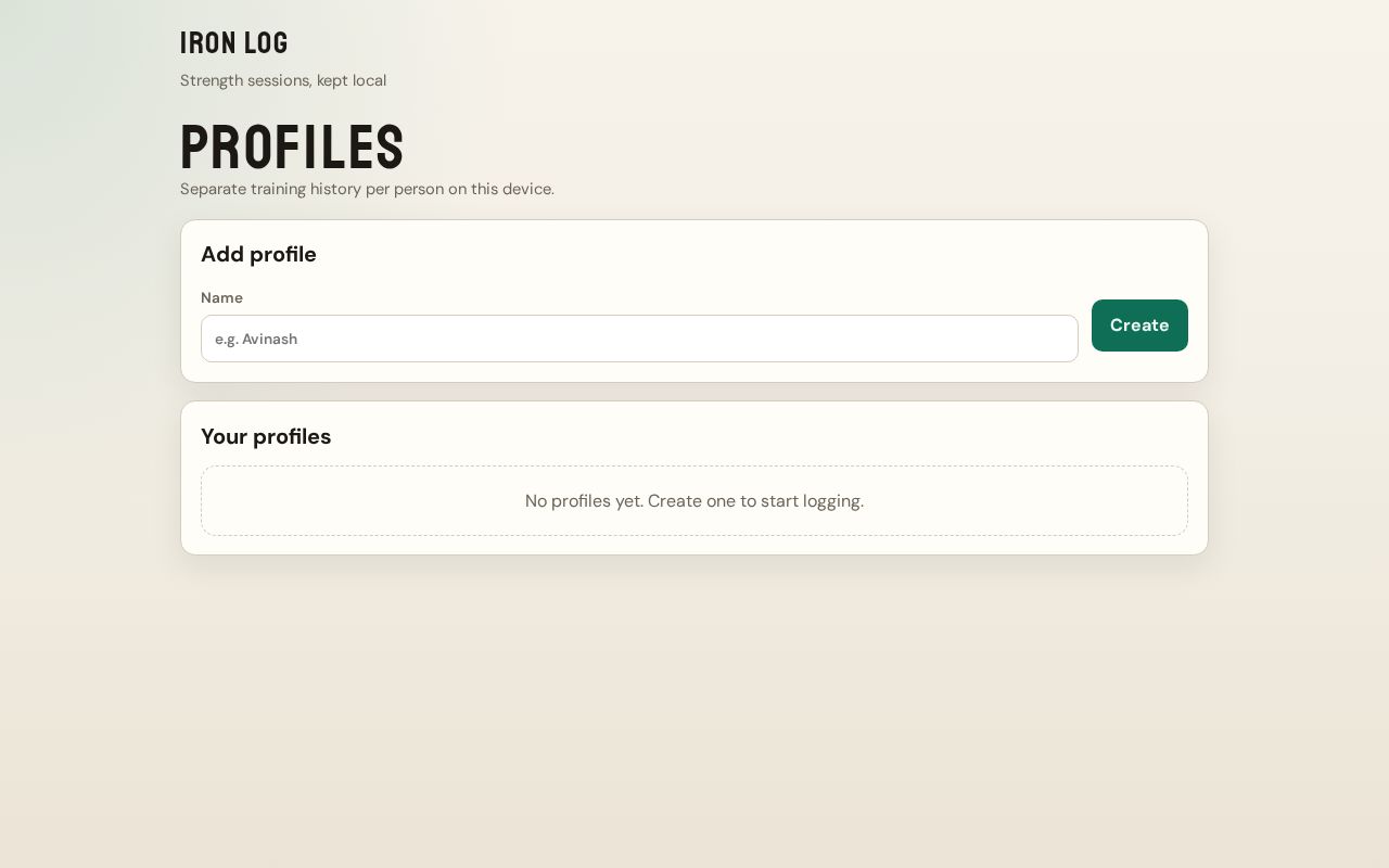 Preview of Workout Tracker