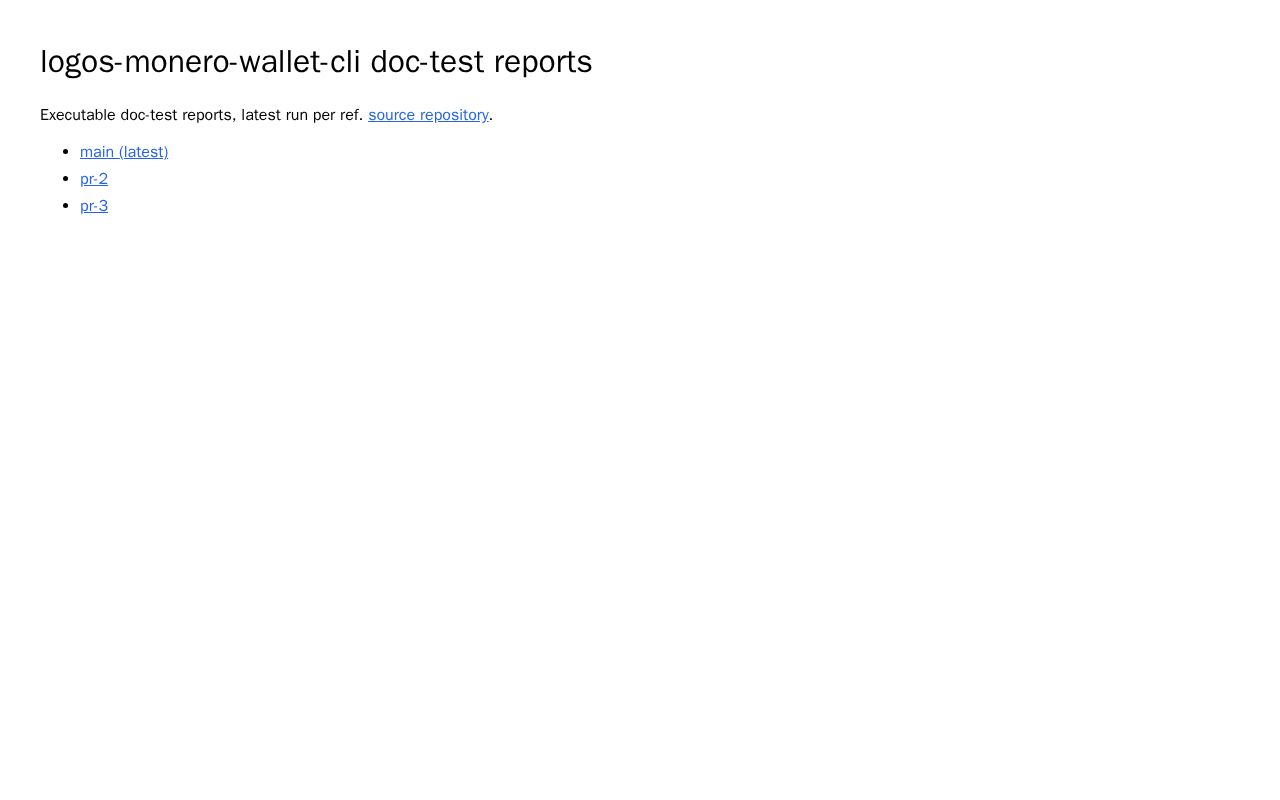 Preview of Logos Monero Wallet Cli