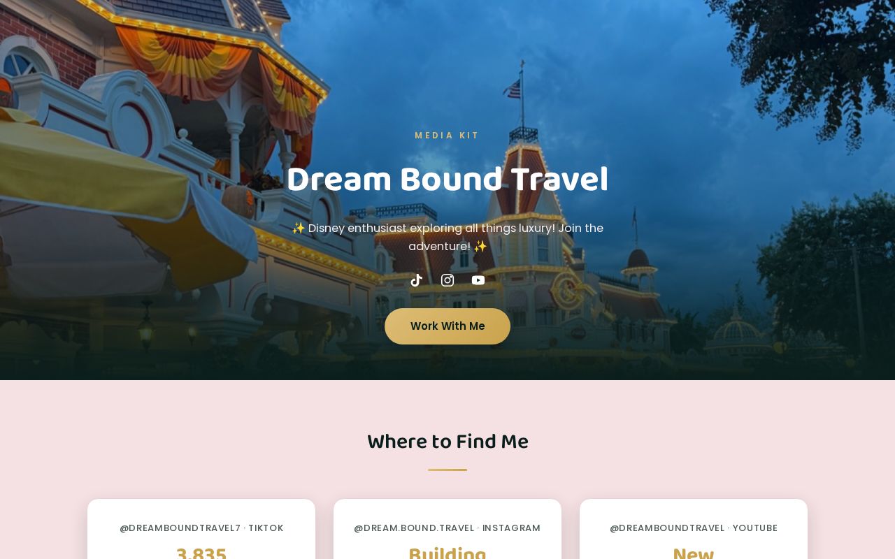 Preview of Dreambound Travel Mediakit