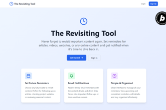 Preview of The Revisiting Tool