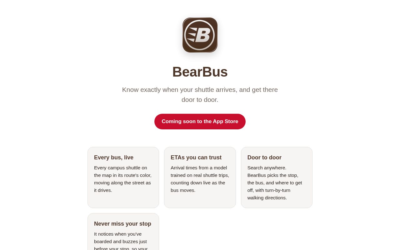 Preview of Bearbus Site