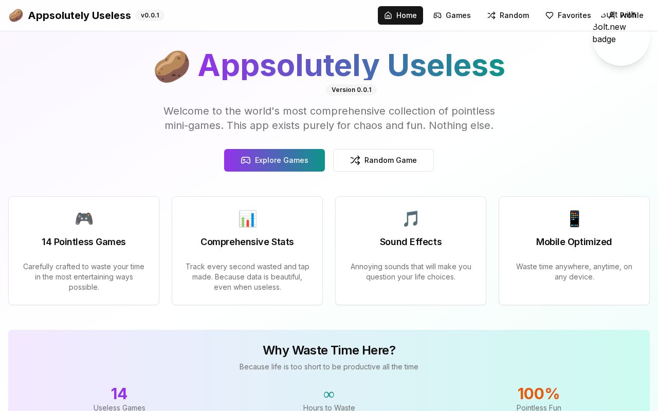 Preview of Appsolutely Useless