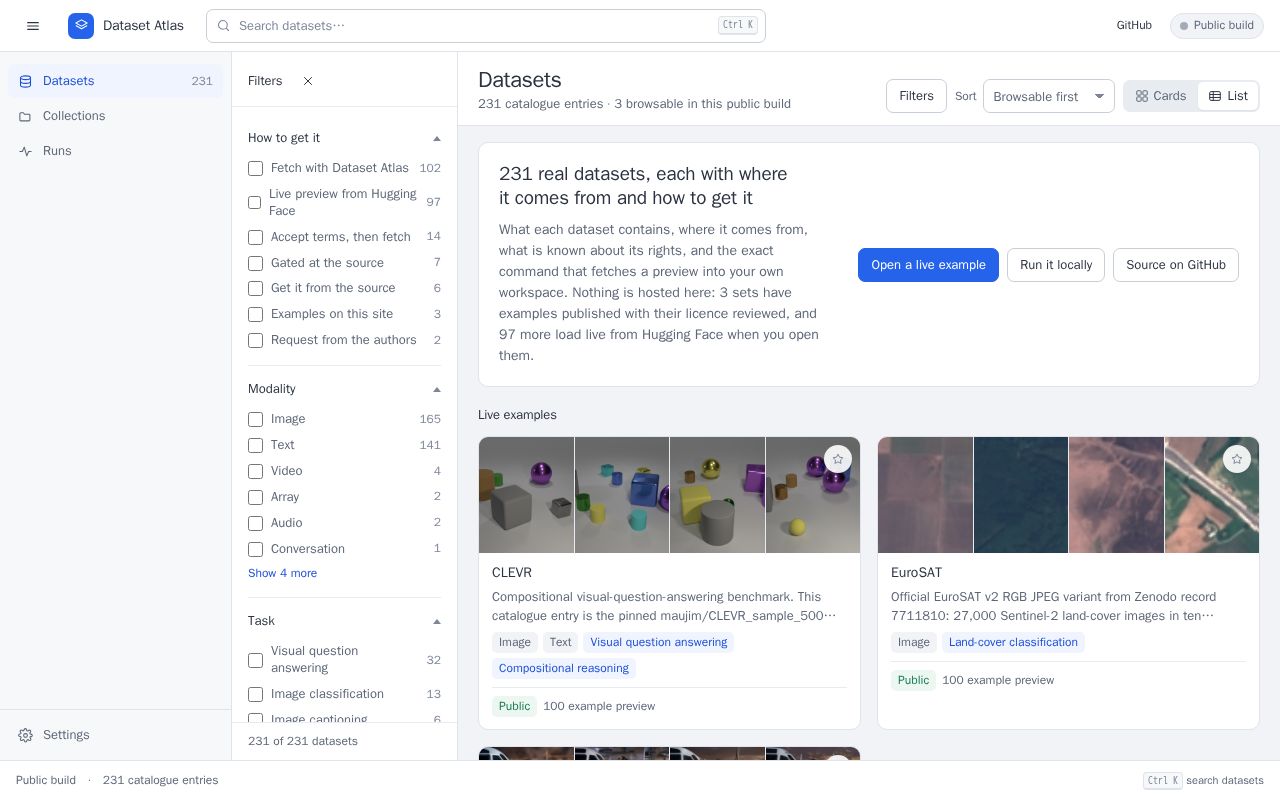 Preview of DatasetAtlas