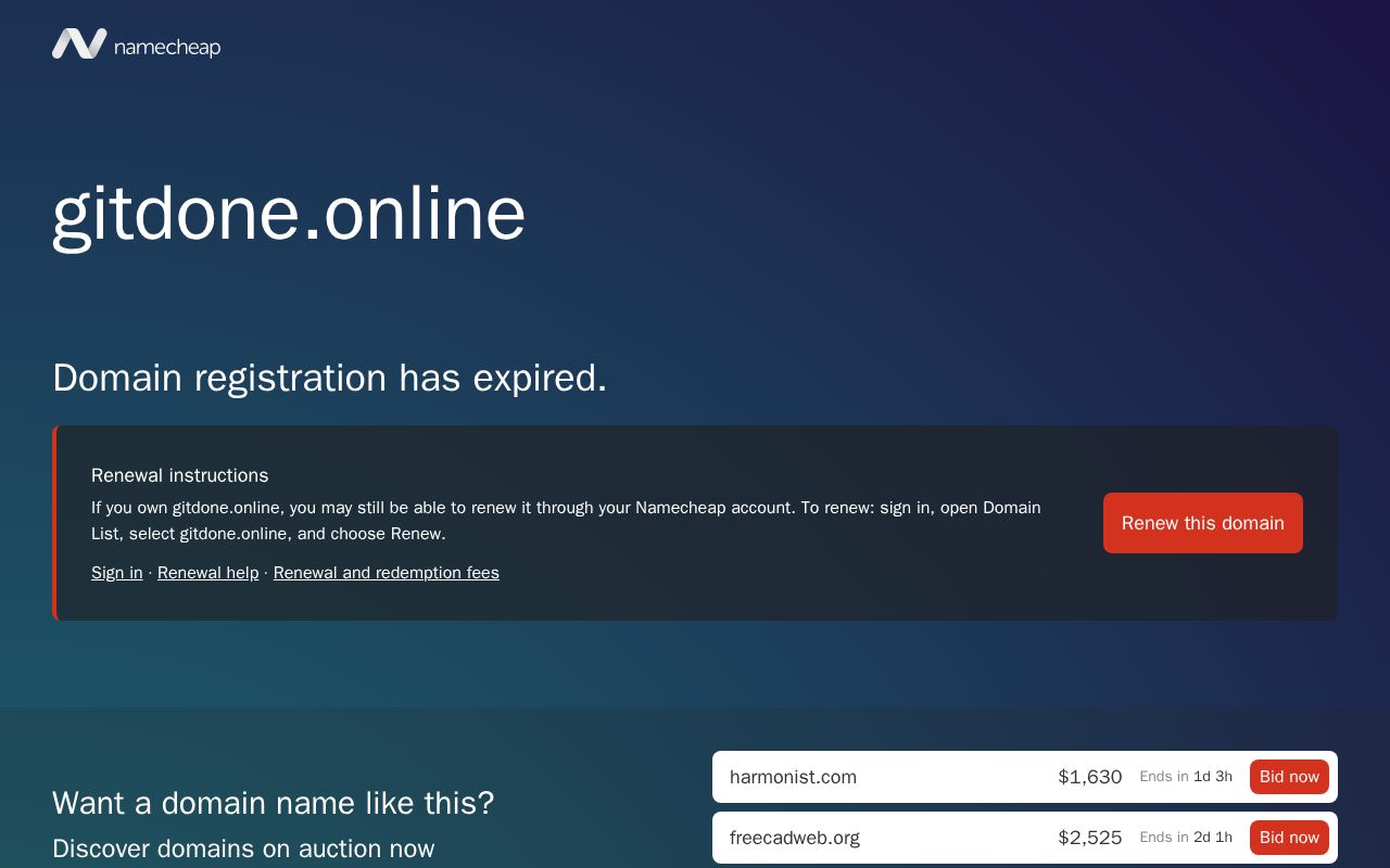 Preview of GitDone